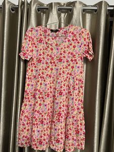 Floral Print Mini Dress