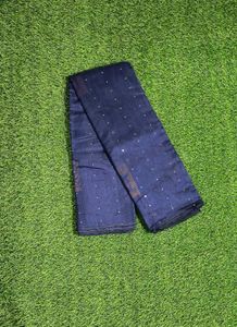 Sequence Handloom Saree - Navy Blue