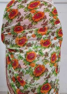 Floral Print Saree
