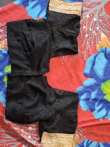 BLACK SAREE With Blouse