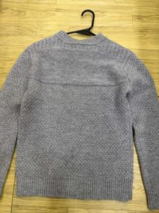 Gray Textured Winter Top - Size S