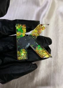 Resin Alphabet Keychain