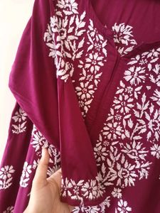 HANDWORK CHIKANKARI KURTA