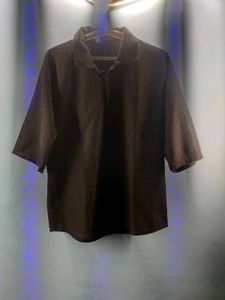 black polo shirt