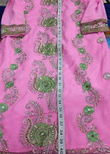 Pink Embellished Salwar Kameez