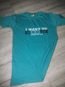 Teal Graphic Tee 🍵 Kiss?Kill 😶‍🌫️