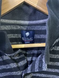 Black And Grey Stripes Men’s T-shirt