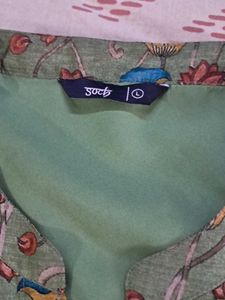 Floral Print Short  Kurta