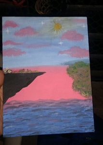 Handmade Sunset Painting 🌞💞