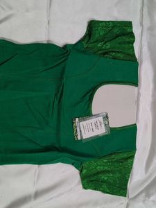 Green Readymade Stretchable Blouse