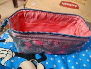 Flamingo Print Pouch