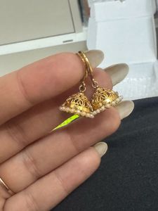 Elegant Gold Jhumka Earrings