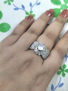 Shimmering Silver Ring Fix Price