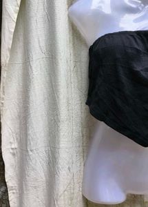 45156. Black Bandeau Crop Top