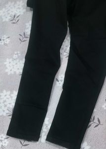 Black Denim Dungaree