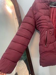 Maroon Puffer Jacket
