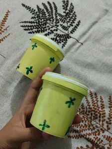 Hand Painted Storage Containers
