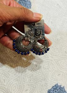 Combo Of Three Silver Jhumka Earrings
