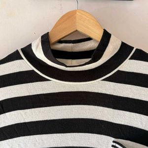 Striped Turtleneck Top