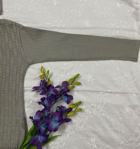 Women Grey Cardigan