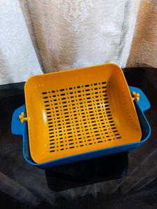 Rotating Strainer, Easy Wash & Store Eatables