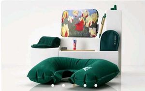 Air Astana Floral Print Pouch