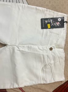 Stylish White Women&#39;s Jeans