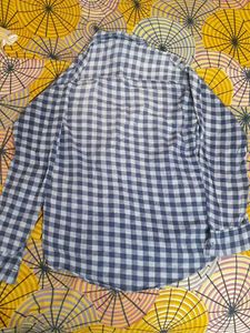 Men Shirt Checkered Casual
