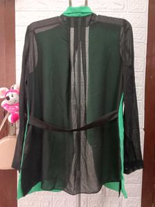 Green &amp; Black Blazer