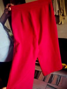 Brand Madame Red Trousers For Girls
