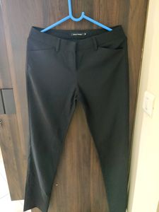 Combo Of 2- Arrow Solid Black And khakee Trousers