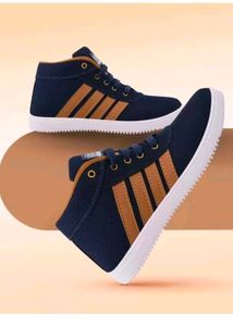 Stylish Men&#39;s Hi-Top Sneakers