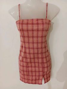 CHECKED MINI BODYCON