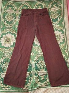 Brown Flared Jeans