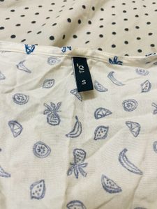 White Color Cotton Top