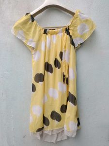 New With Tag Korean Frill Cute Flair Top