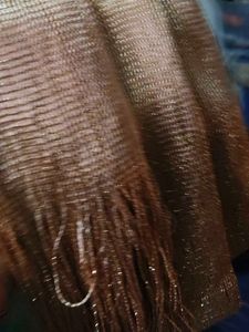 Dupatta With Blouse Golden Colour