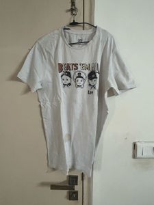 White Round Neck T-shirt