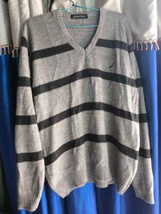 Striped Grey Sweater