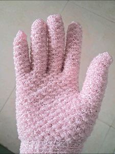 INSIME dual Exfoliating Bath Gloves🧤 (Pink)