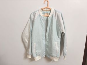 Light Blue Bomber Jacket.XXL.NOT WORN EVEN ONCE