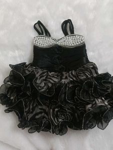 Floral Black Dress