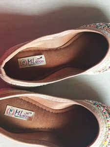BEADS WORK Punjabi Juti For 6 Year Girl