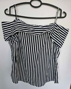 Striped Off Shoulder Top