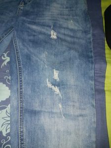 Distressed Denim Jeans