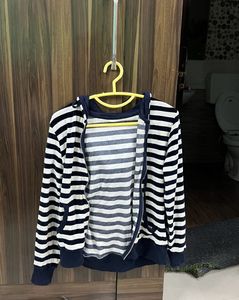 new nautica striped jacket never worn