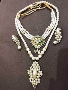 stylish✨ Pearl Necklace Set🤍🎀