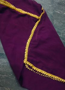 Purple Embellished Dupatta