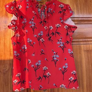 Zara bust 30 Floral Ruffle Top
