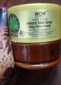 WOW Skin Science Anti-Acne Neem Tea Tree Clay Face
